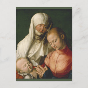 Carte Postale Vierge et enfant avec Sainte Anne par Durer