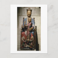 Vierge et enfant (bois polychrome)