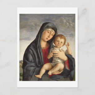 Carte Postale Vierge et enfant (huile sur panneau) 2