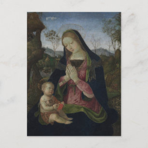 Carte Postale Vierge et enfant par Pinturicchio