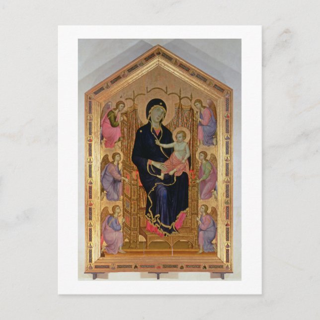 Carte Postale Vierge et Enfant (Rucellai Madonna) 1285 (tempéra (Devant)