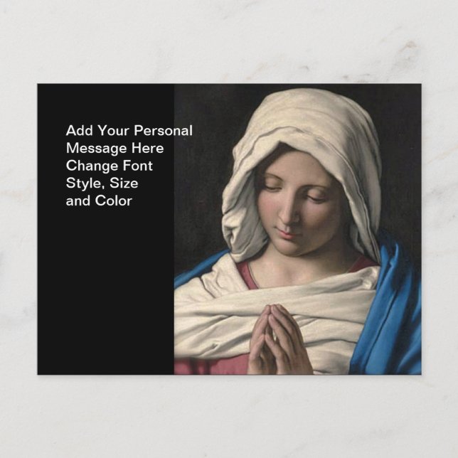 Carte Postale Vierge Marie / Vierge Maria (Devant)