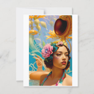 Carte Postale Vies et amoureux aquatiques