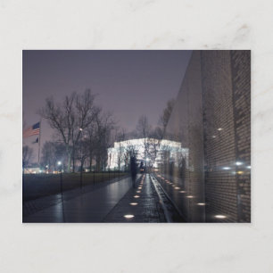 Carte Postale vietnam veterans memorial lincoln memorial