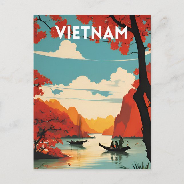 Carte Postale Vietnam Vintage (Devant)