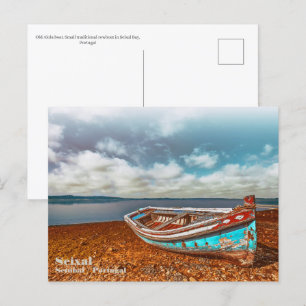 Carte Postale Vieux Aiola. Bateau traditionnel portugais sur la 