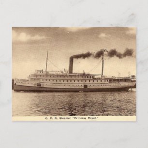 Carte Postale Vieux bateau à vapeur