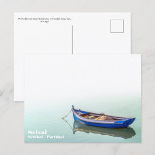 Carte Postale Vieux bateau Aiola. Petite barque à Seixal Bay.