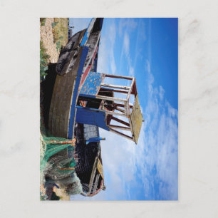 Carte Postale Vieux bateau de pêche.