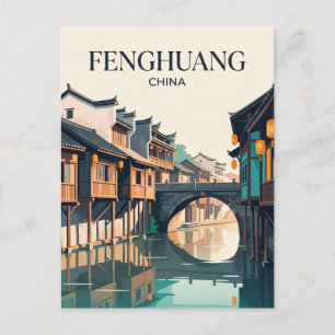Carte Postale Vieux bourg de Fenghuang Chine