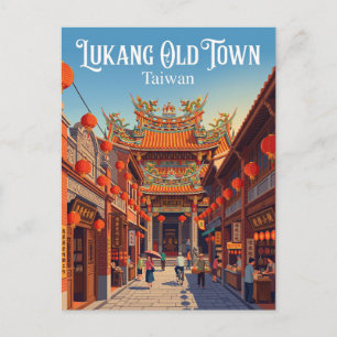 Carte Postale Vieux bourg de Lukang Taïwan