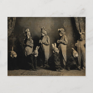 Carte postale Vieux Bunny Pâques Déplaisant