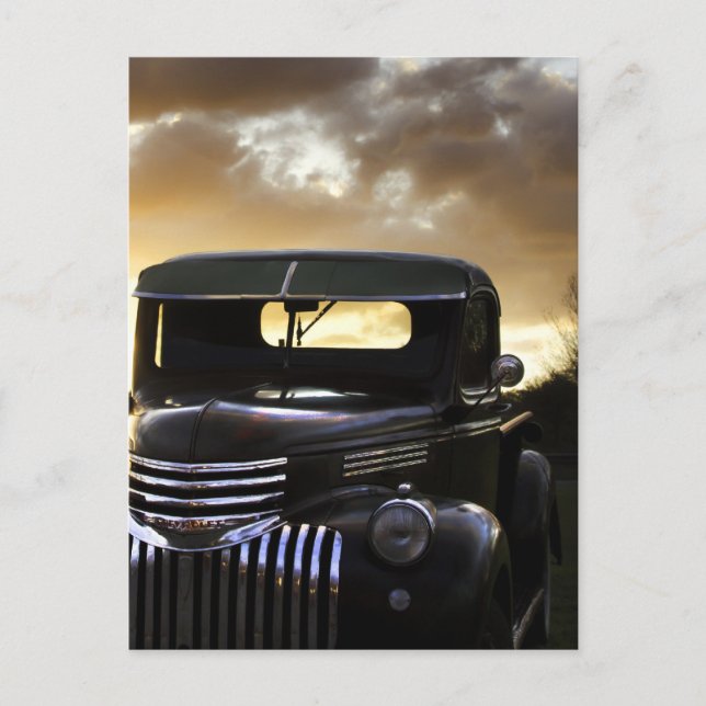 Carte postale Vieux Camion Chevy (Devant)