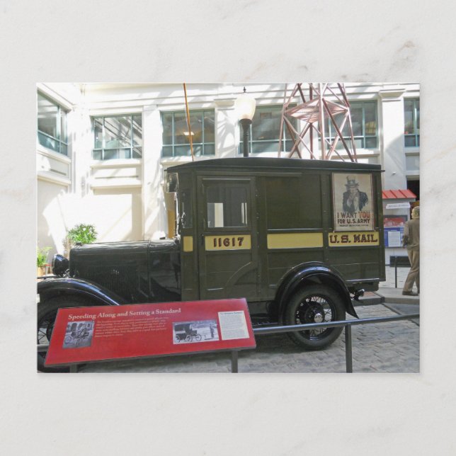 Carte Postale Vieux Camion-Poste Smithsonian National Postal Mue (Devant)