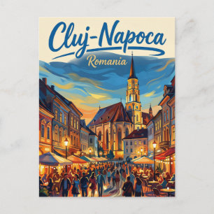 Carte Postale Vieux centre-ville de Cluj-Napoca Roumanie