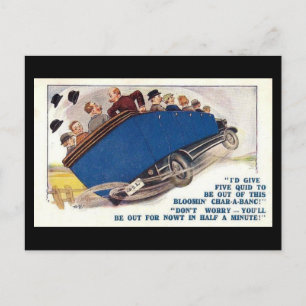 Carte postale Vieux comiques - Char-a-banc