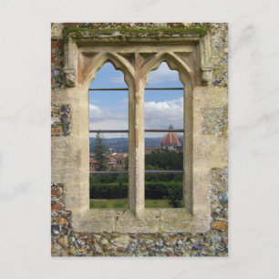 Carte Postale Vieux fenêtre de l'église
