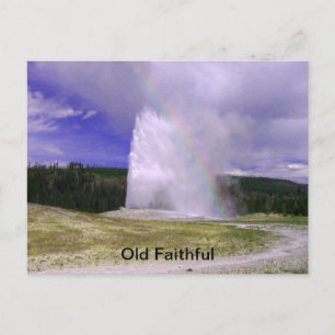 Carte Postale Vieux fidèles dans le parc national de Yellowstone