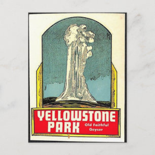 Carte Postale Vieux Foi Yellowstone