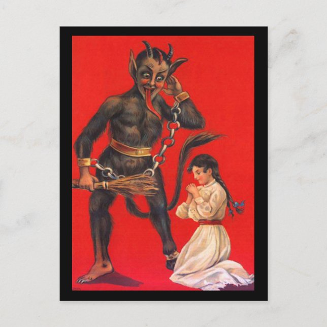Carte postale Vieux Gruss Vom Krampus (Devant)