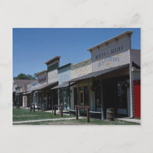 Carte Postale Vieux magasins Dodge City à Dodge City, Kansas,