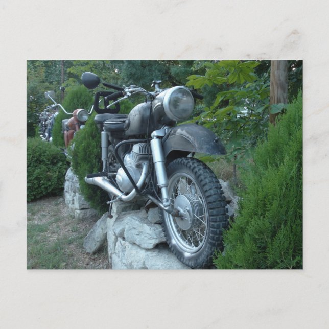 Carte postale Vieux Motorbike (Devant)