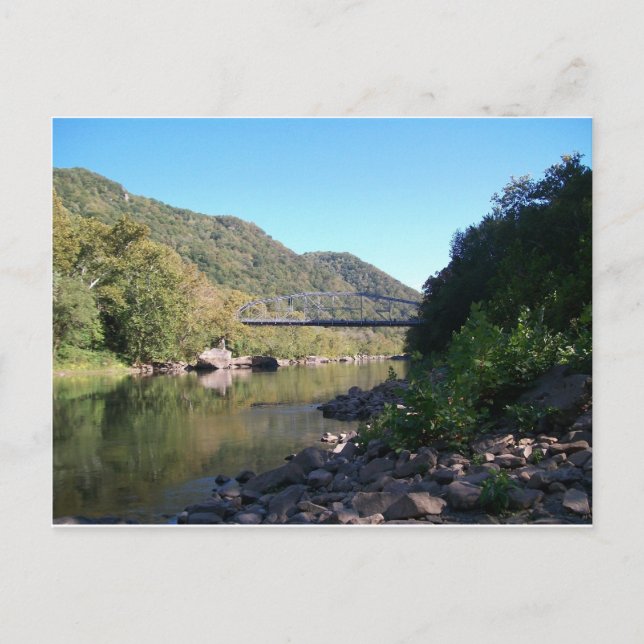 Carte Postale Vieux nouveau pont de George de rivière (Devant)