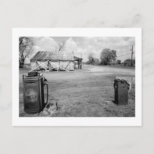 Carte Postale Vieux Pompes à gaz (Devant)