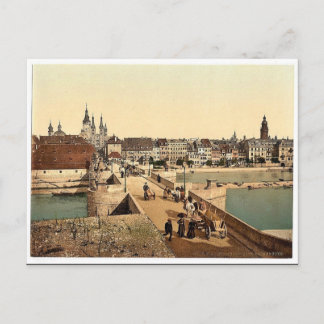 Carte Postale Vieux pont du Rhin (c.-à-d. Vieux pont principal) 