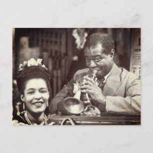 Carte Postale Vieux Quartier français Musiciens de jazz