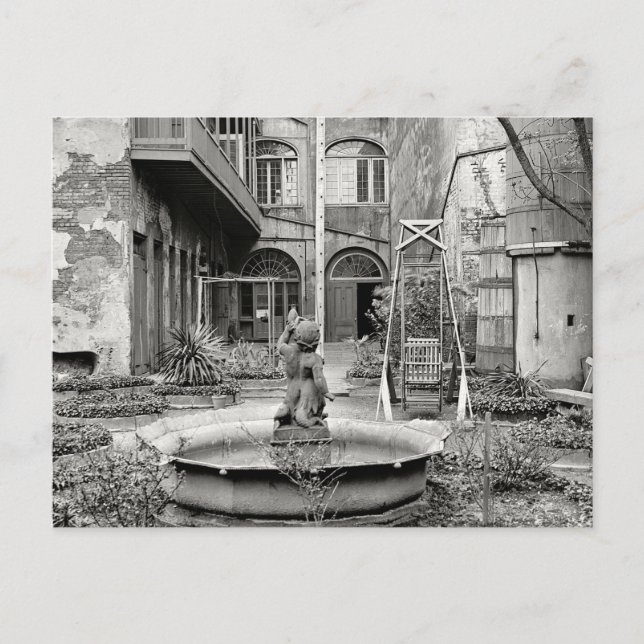 Carte Postale Vieux quartier français Patio (Devant)