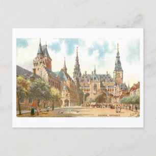 Carte Postale Vieux Rathaus, Aix-la-Chapelle, Allemagne