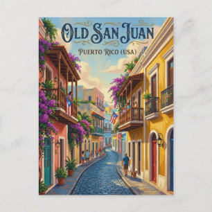 Carte Postale Vieux San Juan Porto Rico