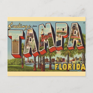 Carte Postale Vieux Tampa Floride Salutation
