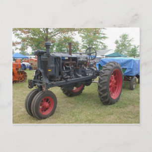 Carte Postale Vieux tracteur de moteur à gaz
