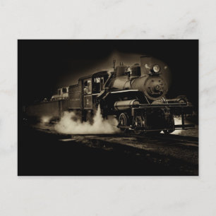 Carte Postale Vieux train à vapeur le long de la côte de l'Orego