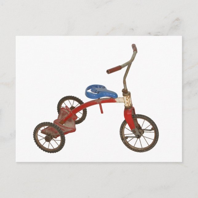 Carte Postale Vieux Tricycle (Devant)