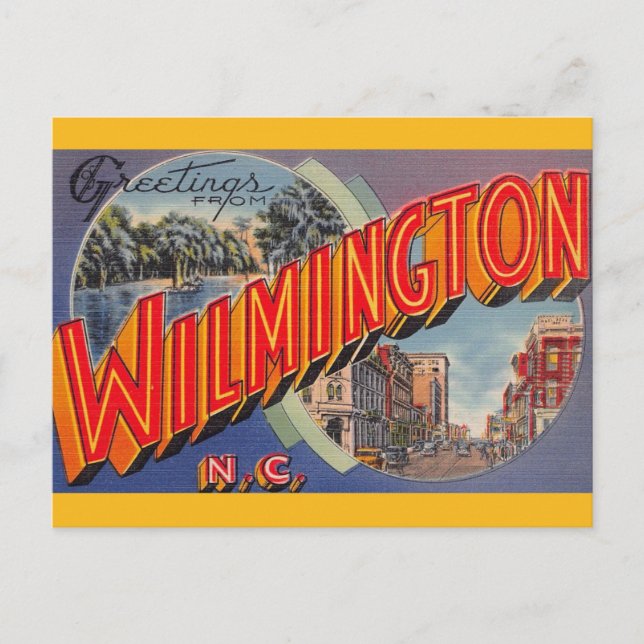 Carte Postale Vieux Wilmington NC  (Devant)