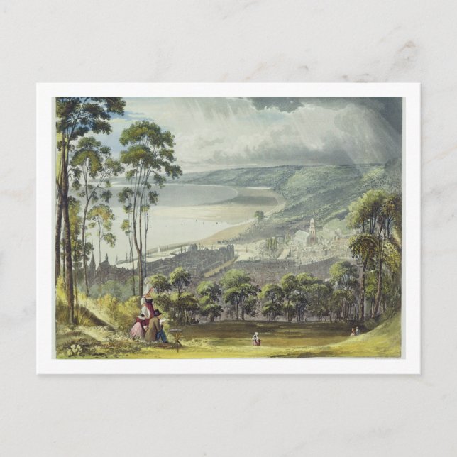 Carte Postale View of Honfleur, from 'Views on the Seine' (Devant)