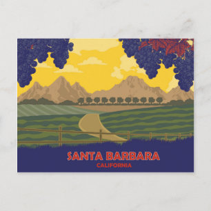 Carte Postale Vignoble à Santa Barbara, Californie