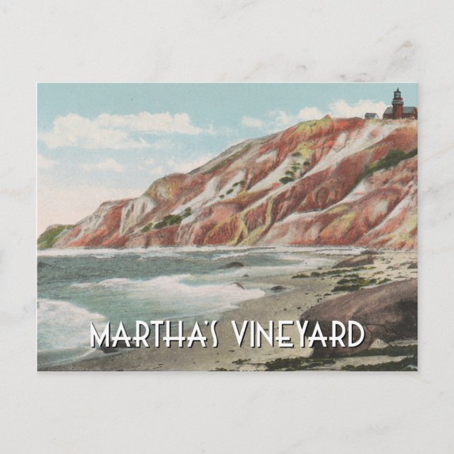 Carte Postale Vignoble de Martha vintage (Devant)