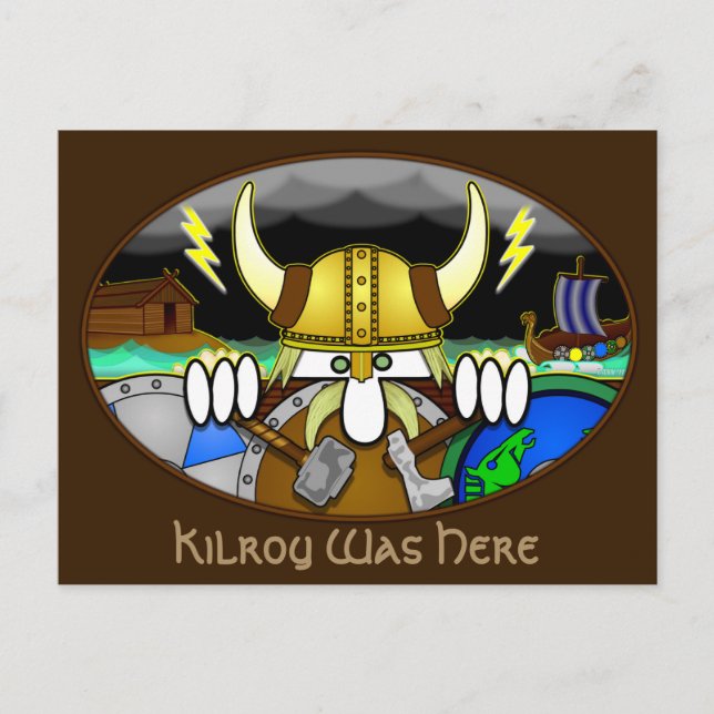 Carte postale Viking Kilroy 2 (Devant)