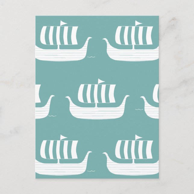 Carte postale Viking ships (Devant)
