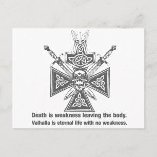Carte Postale Viking Valhalla - Faiblesse Quittant Le Corps