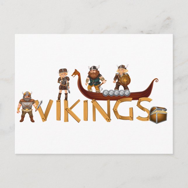 Carte Postale Vikings (Devant)