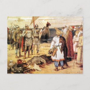 Carte Postale Vikings sur le rivage