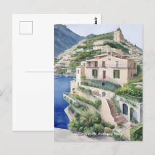 Carte Postale Villa Treville Positano Italie Art exclusif