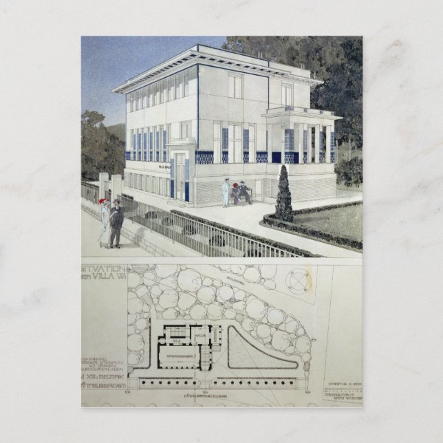 Carte Postale Villa Wagner, Vienne (Devant)