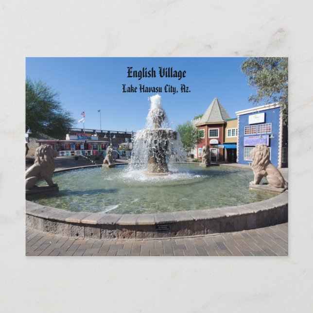 Carte Postale Village anglais, Lake Havasu City, Az. (Devant)