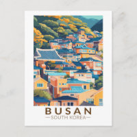 Village culturel de Gamcheon à Busan, voyage, art,